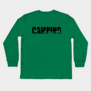 Camping Kids Long Sleeve T-Shirt